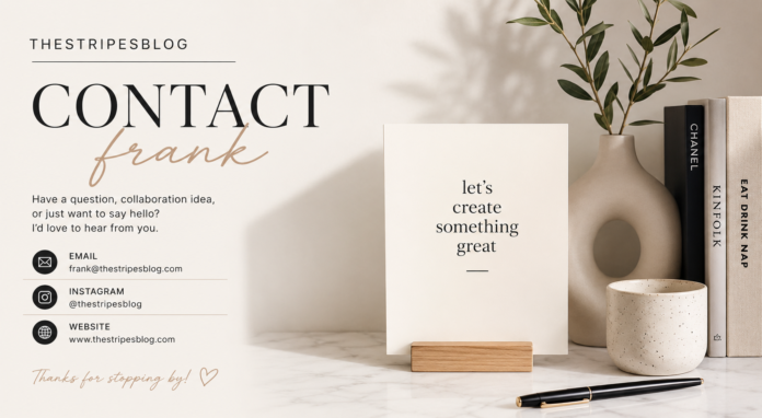 thestripesblog contact frank