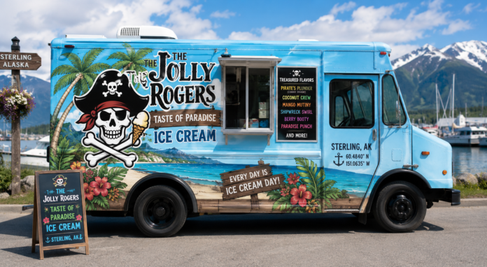 the jolly rogers taste of paradise ice cream truck sterling ak