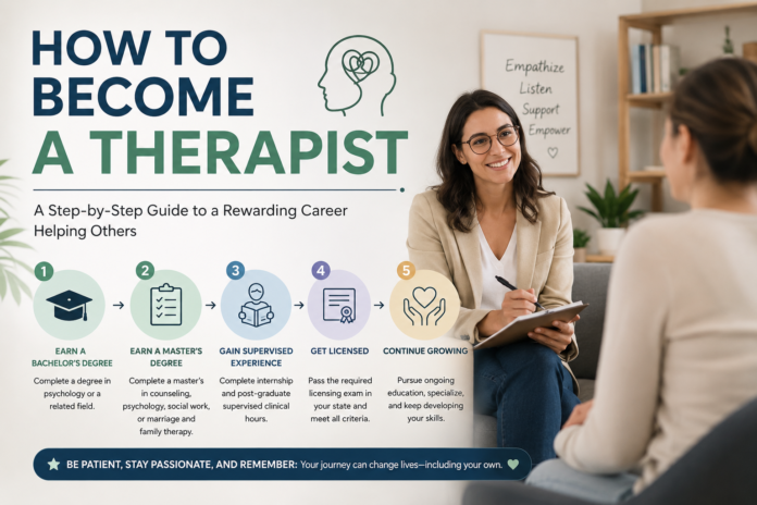 how to become a therapist